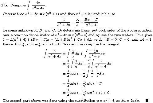 [Solution to 1b]